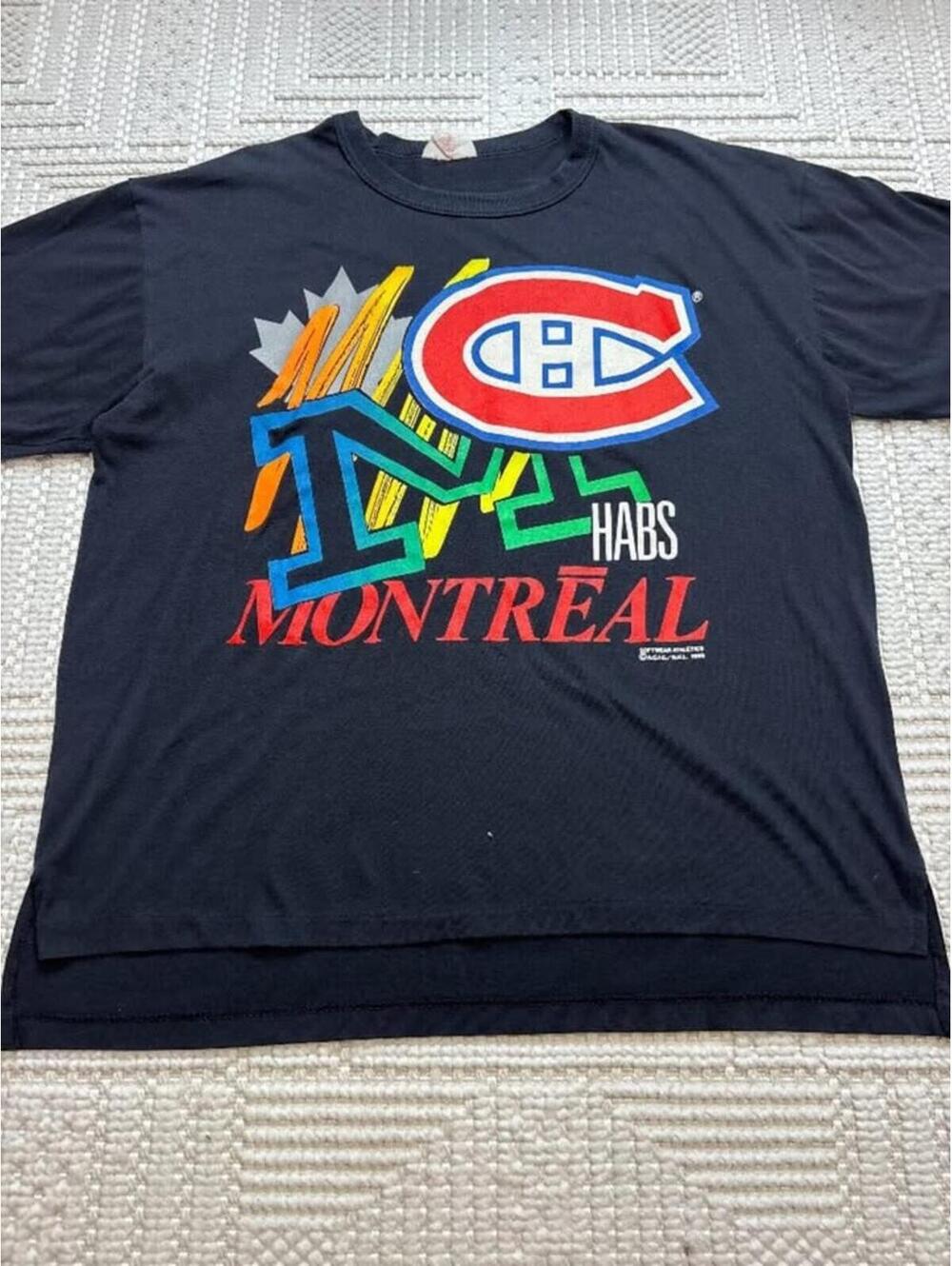 Vintage 1989 Montreal Canadiens NHL Graphic T-Shirt Hockey
